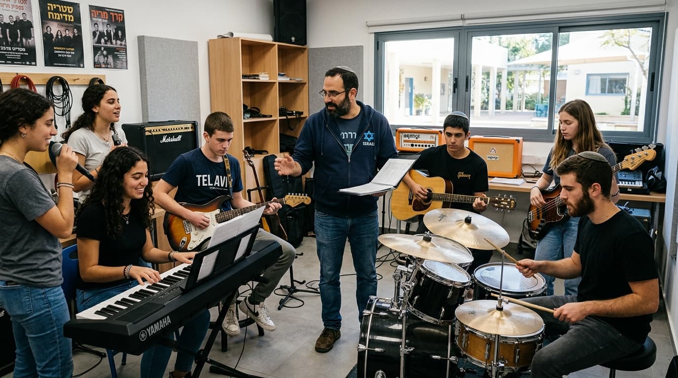 אנסמבל מוזיקלי — חזרה לקראת מופע
