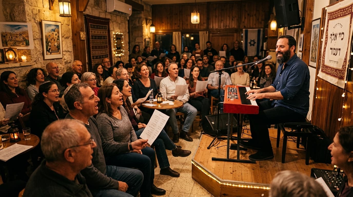 ערב שירה בציבור — מילותינו על הבמה